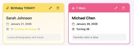 Personal Reminder Organizers