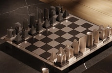 Brutalist Chess Sets