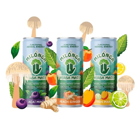 Functional Mushroom Energy Drinks