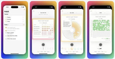 Visual Habit Trackers