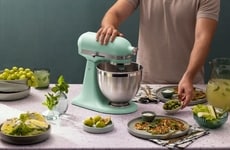Mint-Green Kitchen Appliances
