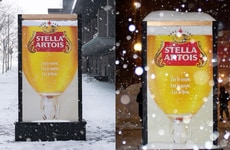 Snow-Accented Beer Ads
