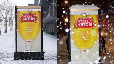 Snow-Accented Beer Ads