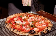 Lobster Meat Pizzas