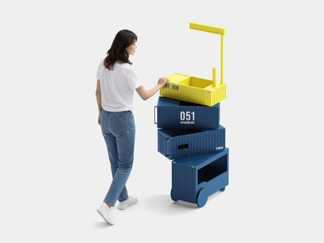Harbor-Inspired Storage Trolleys