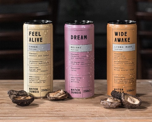 Functional Effervescent Mushroom Drinks