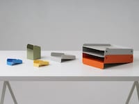 Folded Metal Sheet Organizers Image 1