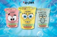 Cartoon-Themed Ramen Noodle Cups