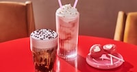 Seasonal Strawberry-Themed Cafe Drinks Image 1