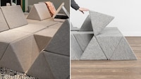 Modular Triangular Sofa Designs Image 2