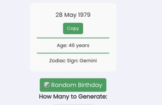 Random Date Generators