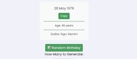 Random Date Generators