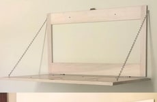 Discreet Folding Shelf Designs