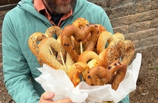 DIY Bagel Bouquets