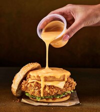 Cheese Sauce Chicken Burgers
