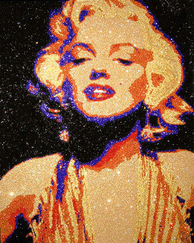 Glitter Art: Rene Garcia's Exhibit