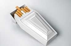 Casket-Shaped Cigarette Cases