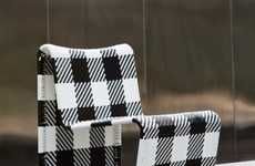 Gingham Patio Chairs