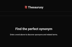 Minimalist Thesaurus Tools