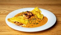 Cheesy Shrimp-Packed Omelets Image 1