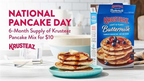 Low-Cost Pancake Mix Promotions