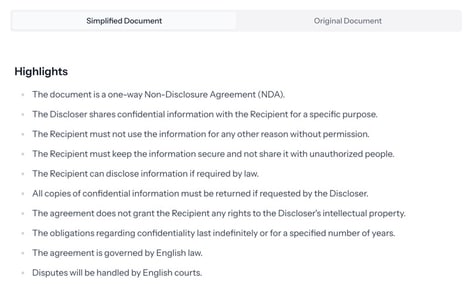 Legal Simplification Tools