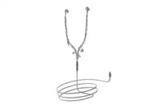 Silver Charmed Wired Earbuds