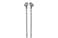 Silver Charmed Wired Earbuds Image 2