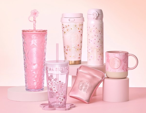 Posh Pink-Hued Cafe Merch