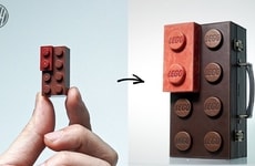 Leather Toy-Block Briefcases