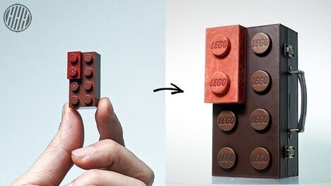 Leather Toy-Block Briefcases