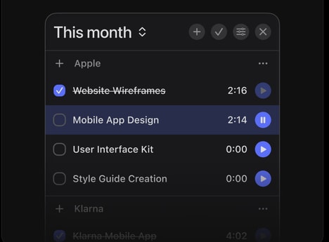 Focused Time Tracking
