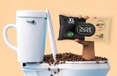 Coffee-Infused Flushable Wipes