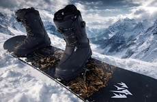 Magnetic Binding-Free Snowboards