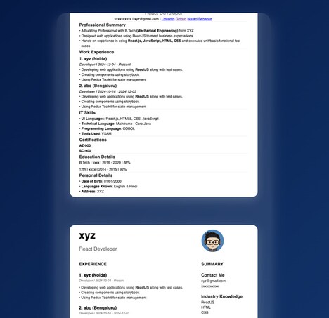 Resume Creation Tools