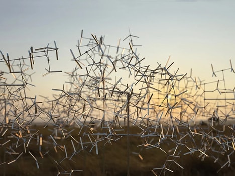 Wind-Powered Light Sculptures