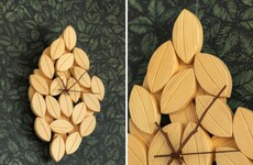 Leaf-Inspired Wall Clocks