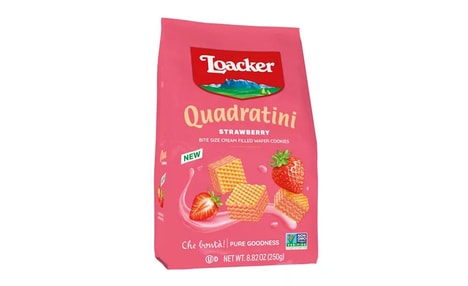 Cubic Strawberry Wafer Snacks