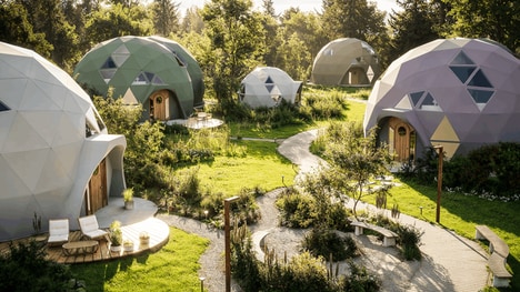 Geodesic Bioceramic Dome Homes