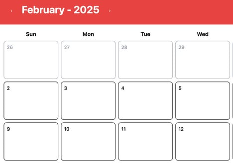 Calendar Habit Trackers