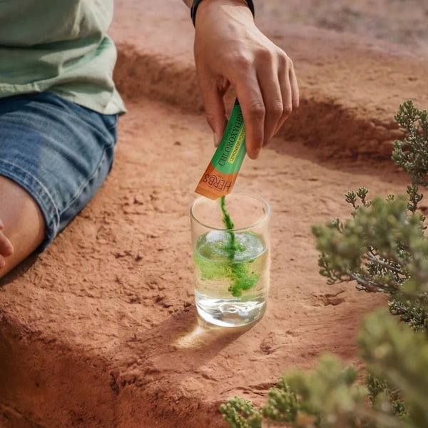 Portable Chlorophyll-Fiber Supplements