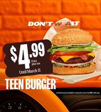 Low-Cost Canadian Burger Promotions Image 1