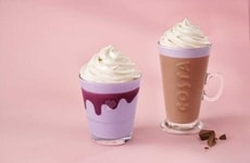 Ube-Flavored Springtime Cafe Drinks