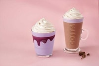 Ube-Flavored Springtime Cafe Drinks