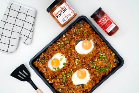 Oven-Baked Kimchi Fried Rice
