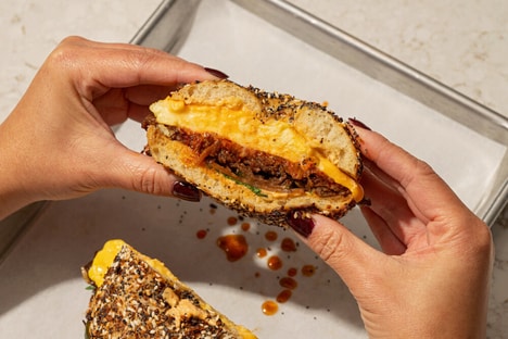 Globally Inspired Open-Face Bagels