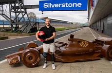 Life-Sized Chocolate Race Cars