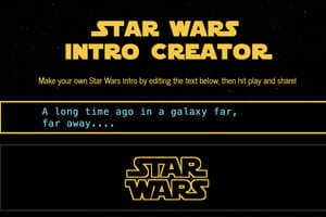 Cinematic Text Generators: Star Wars Intro Creator Lets Users Generate ...