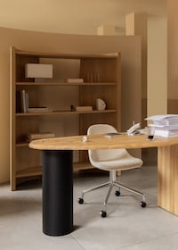 Curved Oak Shelving Image 2