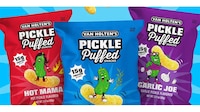 Crunchy Puffed Pickle Snacks
